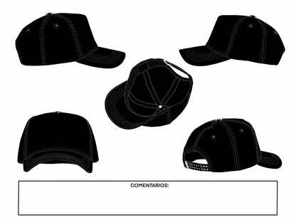 Plantillas de gorras en 2D (PROCREATE)