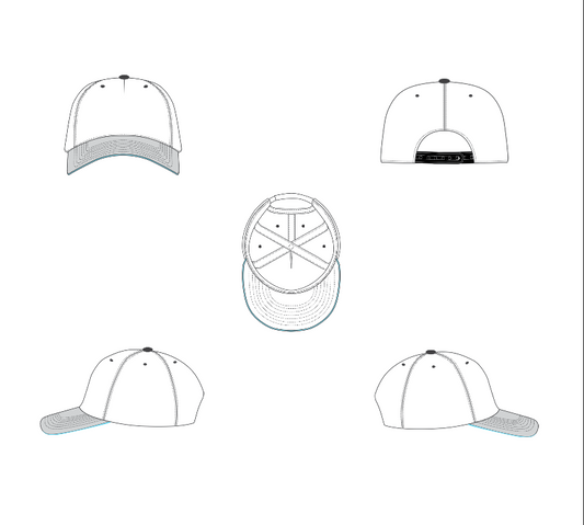 Plantillas de gorras en 2D